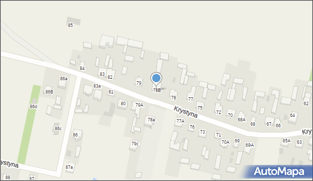 Krystyna, Krystyna, 78B, mapa Krystyna