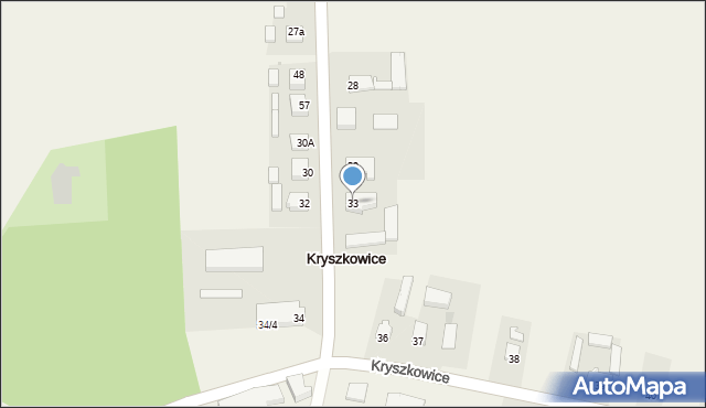 Kryszkowice, Kryszkowice, 33, mapa Kryszkowice