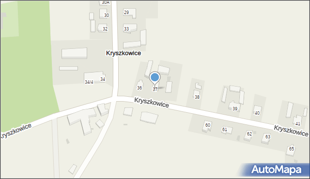 Kryszkowice, Kryszkowice, 37, mapa Kryszkowice