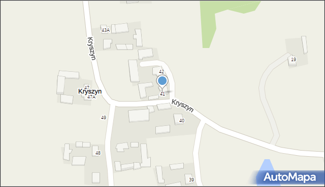 Kryszyn, Kryszyn, 41, mapa Kryszyn