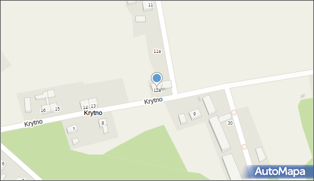 Krytno, Krytno, 12a, mapa Krytno