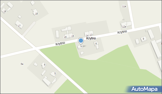 Krytno, Krytno, 7, mapa Krytno