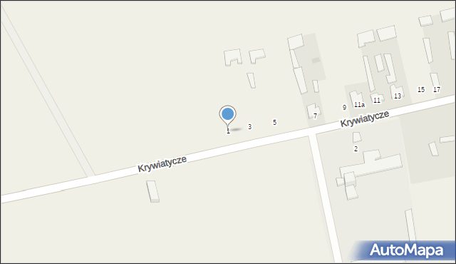 Krywiatycze, Krywiatycze, 1, mapa Krywiatycze