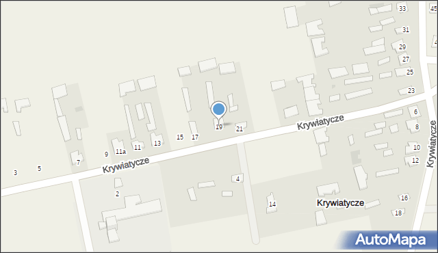 Krywiatycze, Krywiatycze, 19, mapa Krywiatycze