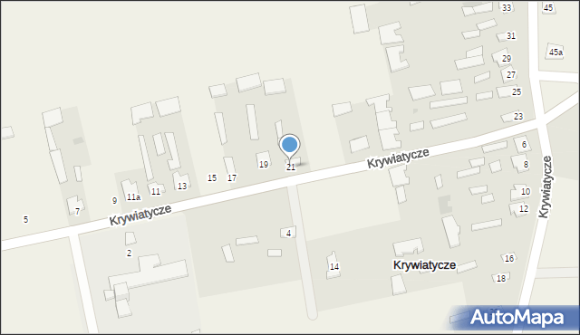 Krywiatycze, Krywiatycze, 21, mapa Krywiatycze