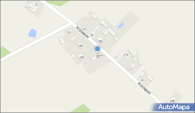 Krzcięcin, Krzcięcin, 18, mapa Krzcięcin