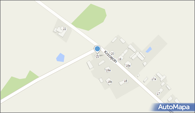 Krzcięcin, Krzcięcin, 21, mapa Krzcięcin