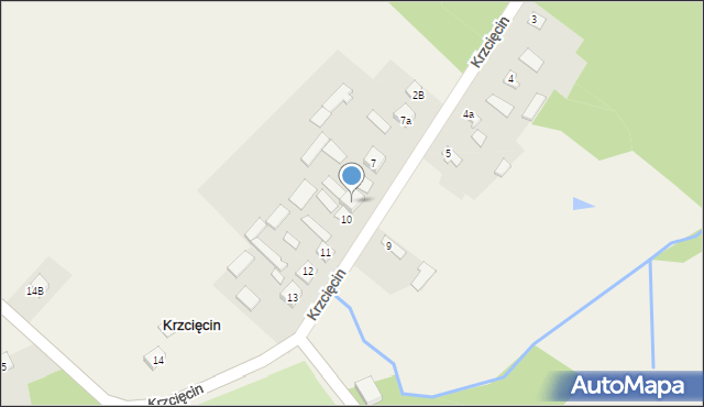 Krzcięcin, Krzcięcin, 8, mapa Krzcięcin