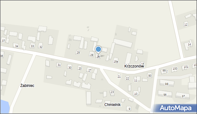 Krzczonów, Krzczonów, 26, mapa Krzczonów