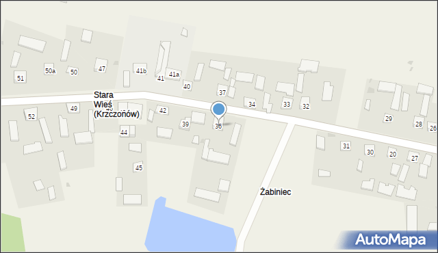 Krzczonów, Krzczonów, 36, mapa Krzczonów