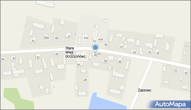 Krzczonów, Krzczonów, 42, mapa Krzczonów