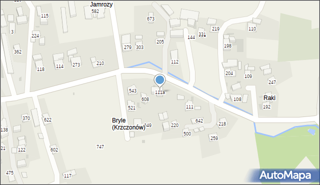 Krzczonów, Krzczonów, 111a, mapa Krzczonów