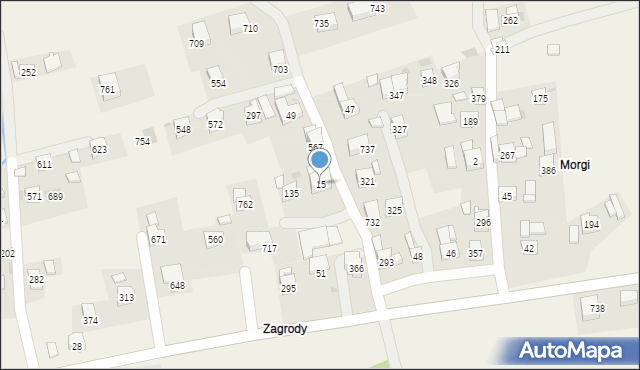 Krzczonów, Krzczonów, 15, mapa Krzczonów