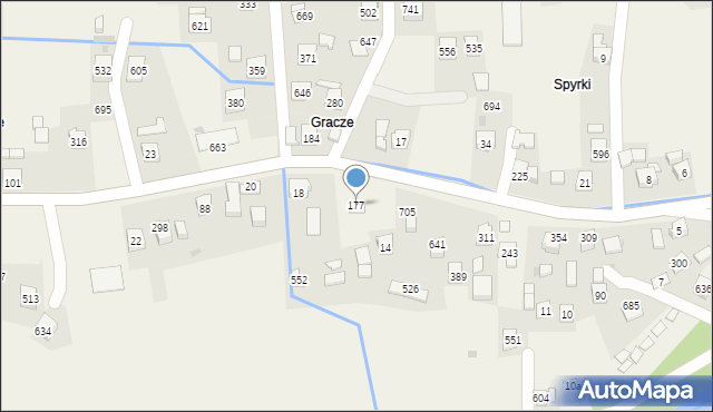 Krzczonów, Krzczonów, 177, mapa Krzczonów