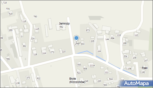 Krzczonów, Krzczonów, 279, mapa Krzczonów