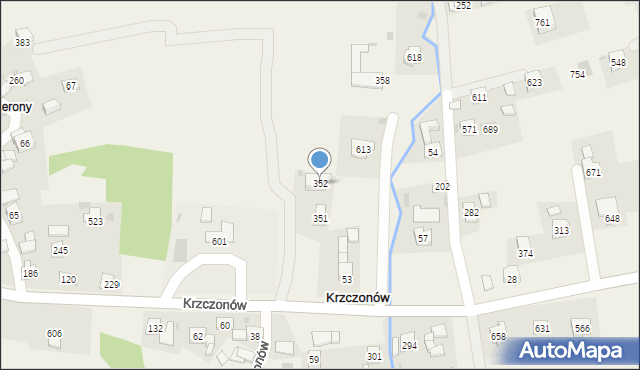 Krzczonów, Krzczonów, 352, mapa Krzczonów