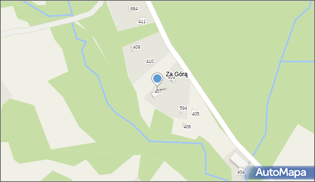 Krzczonów, Krzczonów, 407, mapa Krzczonów