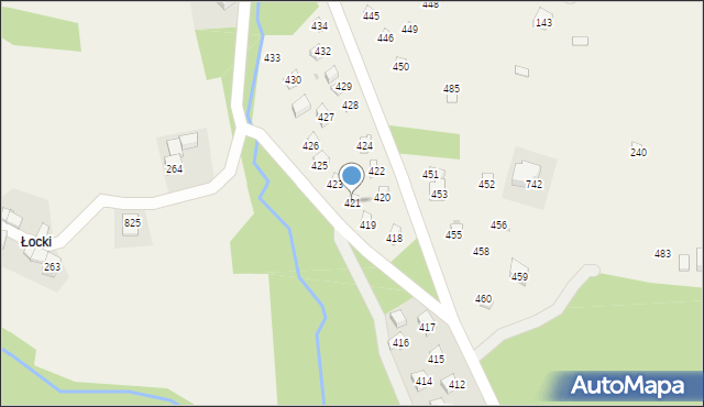 Krzczonów, Krzczonów, 421, mapa Krzczonów