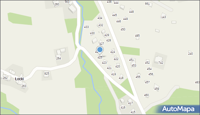 Krzczonów, Krzczonów, 425, mapa Krzczonów