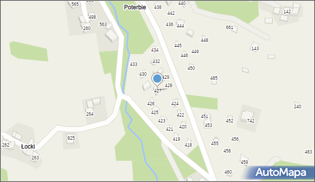 Krzczonów, Krzczonów, 427, mapa Krzczonów