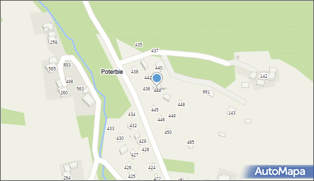 Krzczonów, Krzczonów, 444, mapa Krzczonów