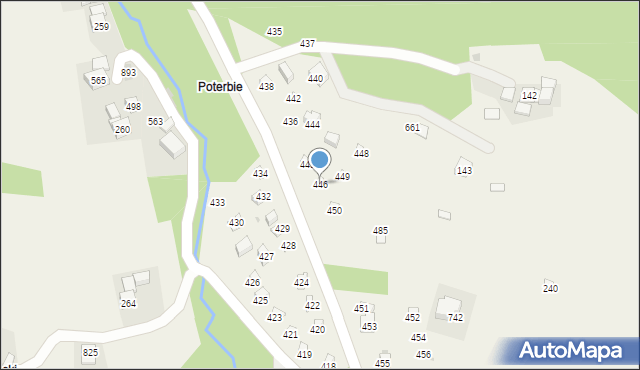 Krzczonów, Krzczonów, 446, mapa Krzczonów