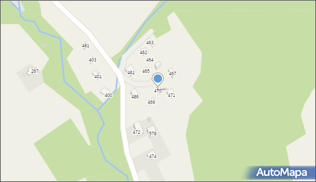 Krzczonów, Krzczonów, 470, mapa Krzczonów