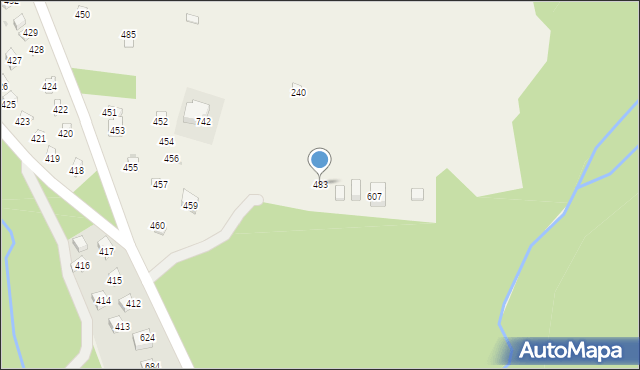 Krzczonów, Krzczonów, 483, mapa Krzczonów