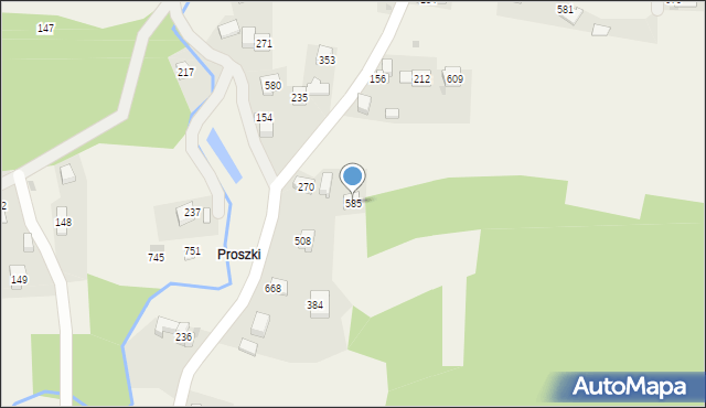 Krzczonów, Krzczonów, 585, mapa Krzczonów