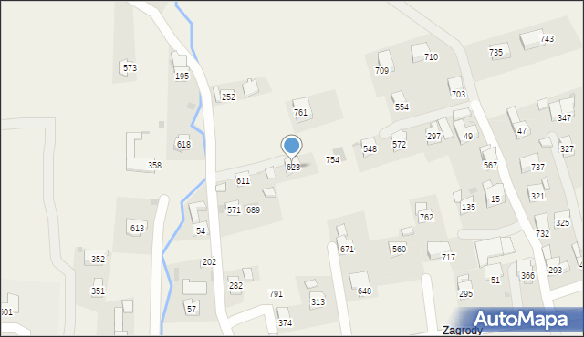 Krzczonów, Krzczonów, 623, mapa Krzczonów