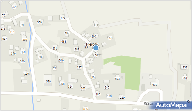 Krzczonów, Krzczonów, 66, mapa Krzczonów