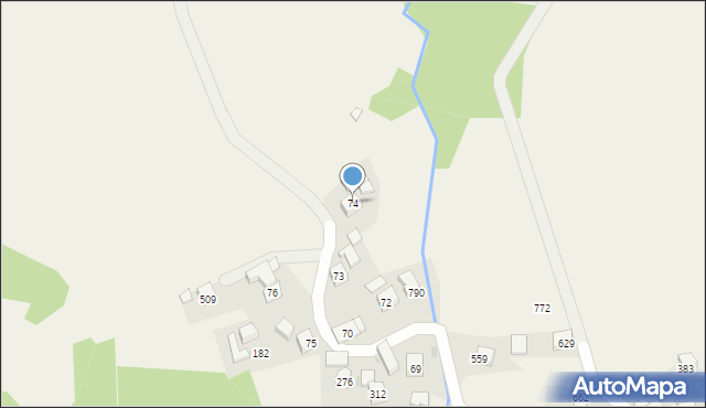 Krzczonów, Krzczonów, 74, mapa Krzczonów