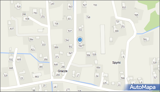 Krzczonów, Krzczonów, 741, mapa Krzczonów