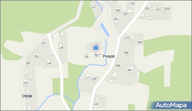 Krzczonów, Krzczonów, 751, mapa Krzczonów