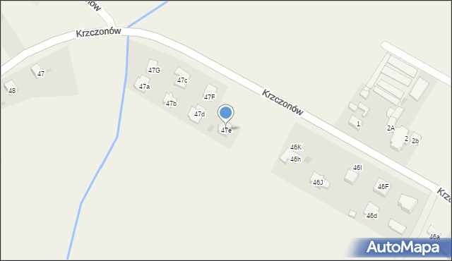 Krzczonów, Krzczonów, 47e, mapa Krzczonów