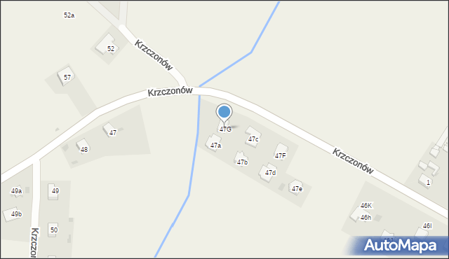 Krzczonów, Krzczonów, 47G, mapa Krzczonów