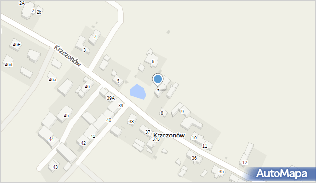 Krzczonów, Krzczonów, 7, mapa Krzczonów