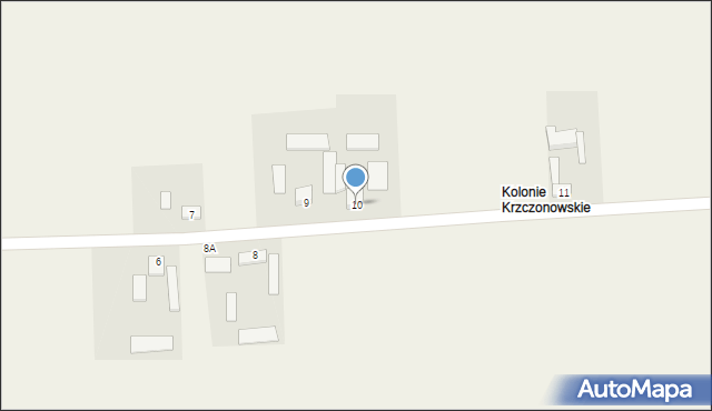 Krzczonowice, Krzczonowice, 10, mapa Krzczonowice