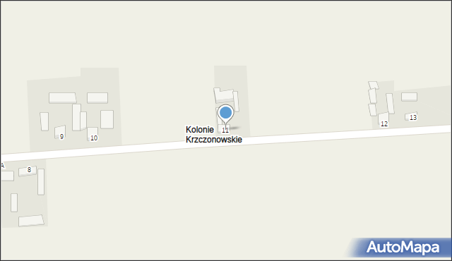 Krzczonowice, Krzczonowice, 11, mapa Krzczonowice