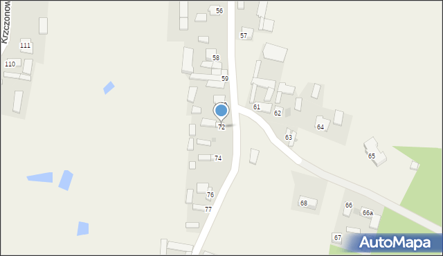 Krzczonowice, Krzczonowice, 72, mapa Krzczonowice