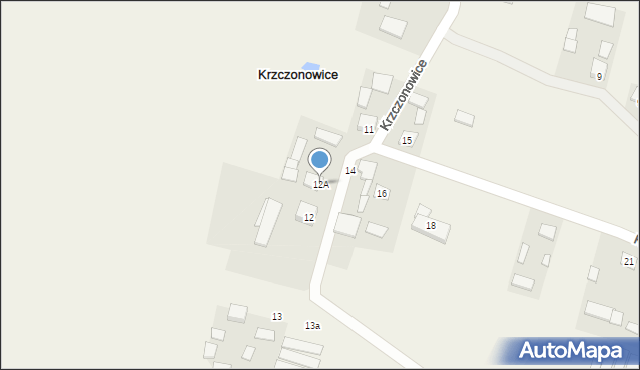 Krzczonowice, Krzczonowice, 12A, mapa Krzczonowice