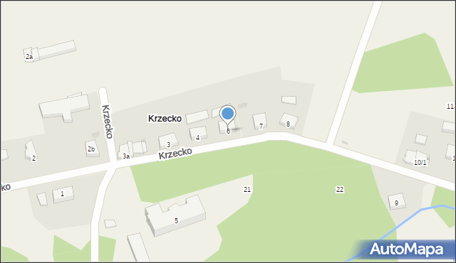 Krzecko, Krzecko, 6, mapa Krzecko