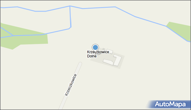 Krzeczkowice, Krzeczkowice, 1, mapa Krzeczkowice