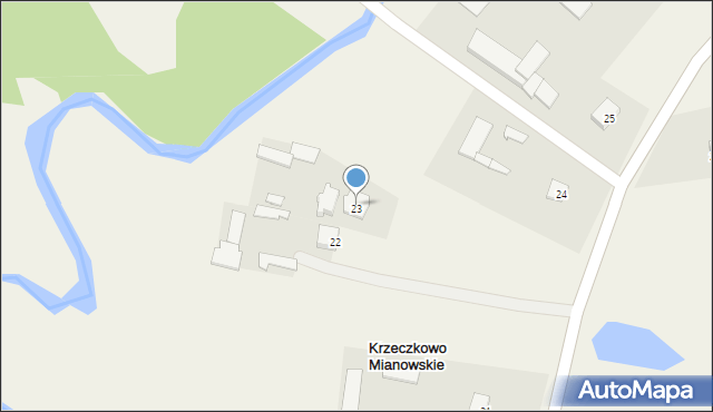 Krzeczkowo Mianowskie, Krzeczkowo Mianowskie, 23, mapa Krzeczkowo Mianowskie