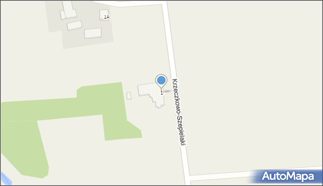 Krzeczkowo-Szepielaki, Krzeczkowo-Szepielaki, 1, mapa Krzeczkowo-Szepielaki