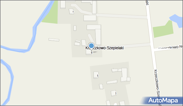 Krzeczkowo-Szepielaki, Krzeczkowo-Szepielaki, 6, mapa Krzeczkowo-Szepielaki