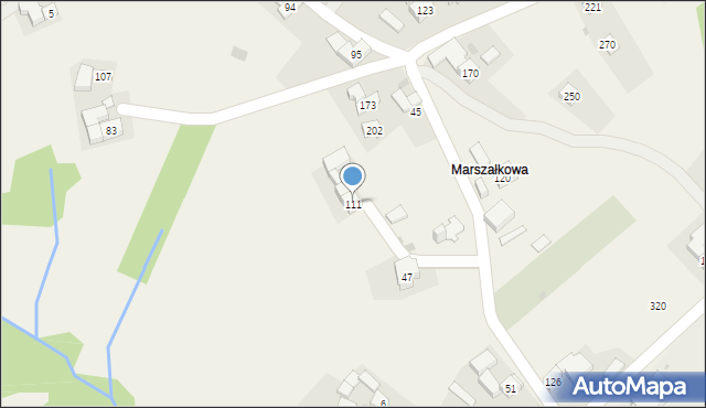 Krzeczów, Krzeczów, 111, mapa Krzeczów