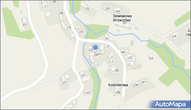 Krzeczów, Krzeczów, 130, mapa Krzeczów