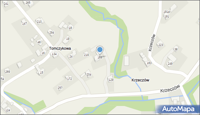 Krzeczów, Krzeczów, 169, mapa Krzeczów