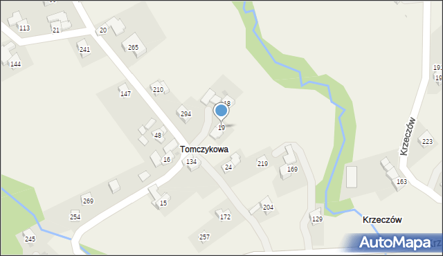 Krzeczów, Krzeczów, 19, mapa Krzeczów